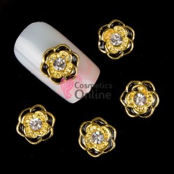 Decoratiuni 3D Metalice 123 Trandafiri Negrii cu Stras 